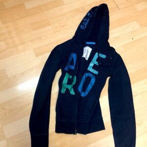 Aeropostale kids blue zip up sweatshirt